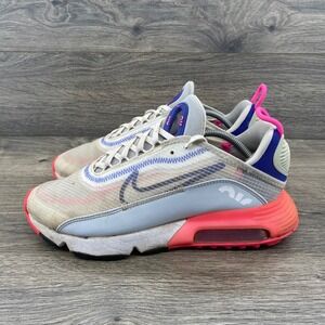 Nike Air Max 2090 Womens 8.5 White Pink Blue CZ3867-101 Low Top Sneakers